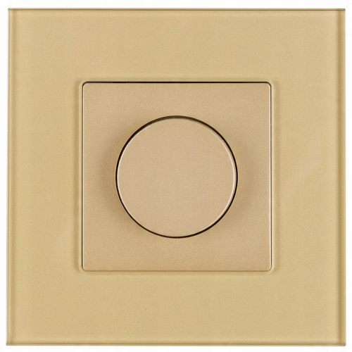 Întrerupător Dimmer Lumină Rotativ Auriu Set Cu Ramă MIUUN