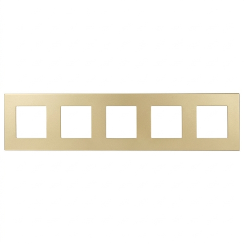 Ramă Plastică LINEA Cinciplă Aurie Verticală Orizontală Pentru Module MIUUN