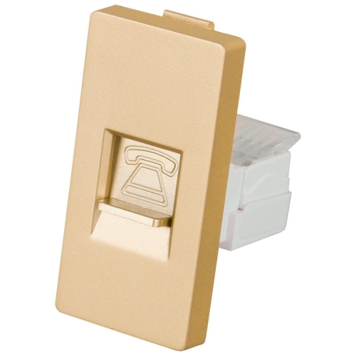 Modul Priză Telefonică 4 PIN Aurie Pentru Rame