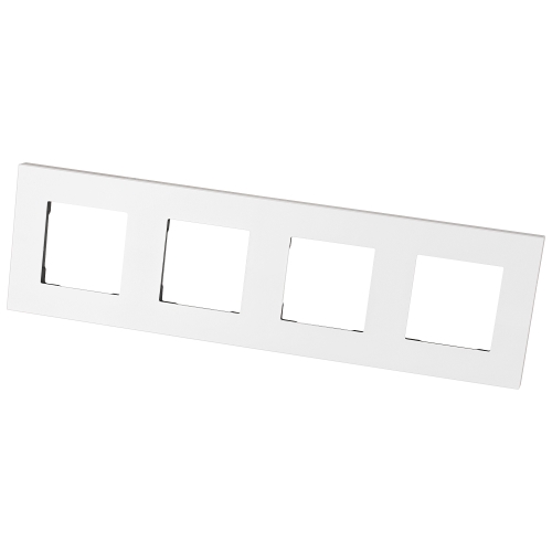 Ramă Plastică LINEA Cvadruplă Albă Verticală Orizontală Pentru Module MIUUN