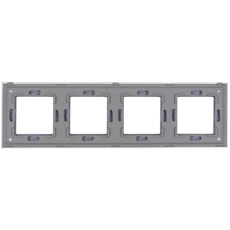 Ramă Plastică LINEA Cvadruplă Albă Verticală Orizontală Pentru Module MIUUN