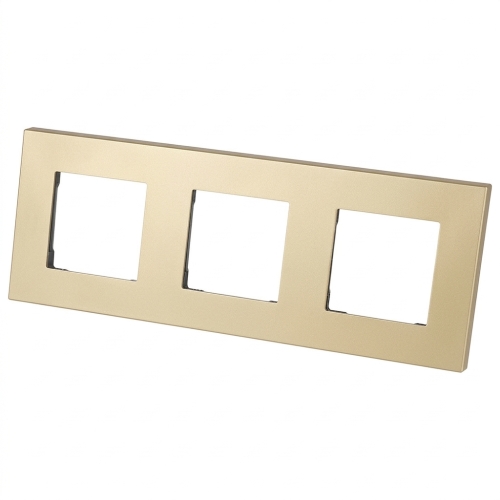 Ramă Plastică LINEA Triplă Aurie Verticală Orizontală Pentru Module MIUUN