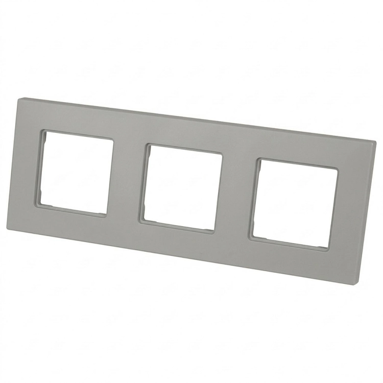 Ramă Plastică LINEA Triplă Gri Verticală Orizontală Pentru Module MIUUN