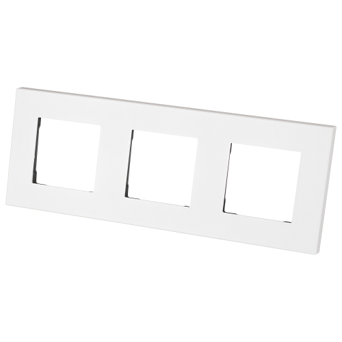 Ramă Plastică LINEA Triplă Albă Verticală Orizontală Pentru Module MIUUN