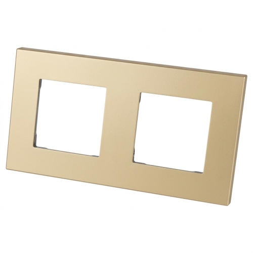 Ramă Plastică LINEA Dublă Aurie Verticală Orizontală Pentru Module MIUUN