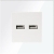 Priză Albă Încărcător Dublu USB 3.1A Tip A+A Set Cu Ramă MIUUN