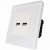 Priză Albă Încărcător Dublu USB 3.1A Tip A+A Set Cu Ramă MIUUN