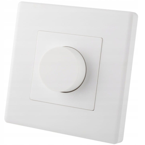 Întrerupător Dimmer De Lumină Mecanic Alb Set Cu Ramă Din PVC