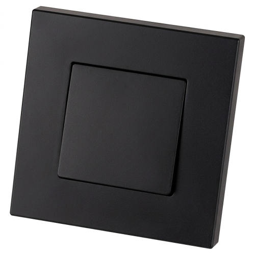 Întrerupător Monostabil Simplu Neted Din Plastic LINEA Negru MIUUN