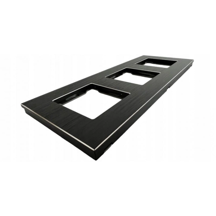 Ramă Din Aluminiu Triplă Neagră Pentru Module MIUUN