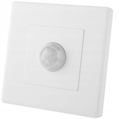 Senzor De Mișcare PIR De Perete Electric Alb Set Cu Ramă Din PVC