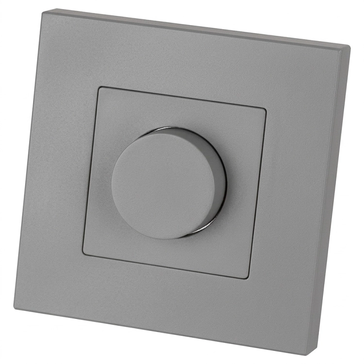 Întrerupător Dimmer Rotativ Pentru Lumină Din Plastic LINEA Gri MIUUN