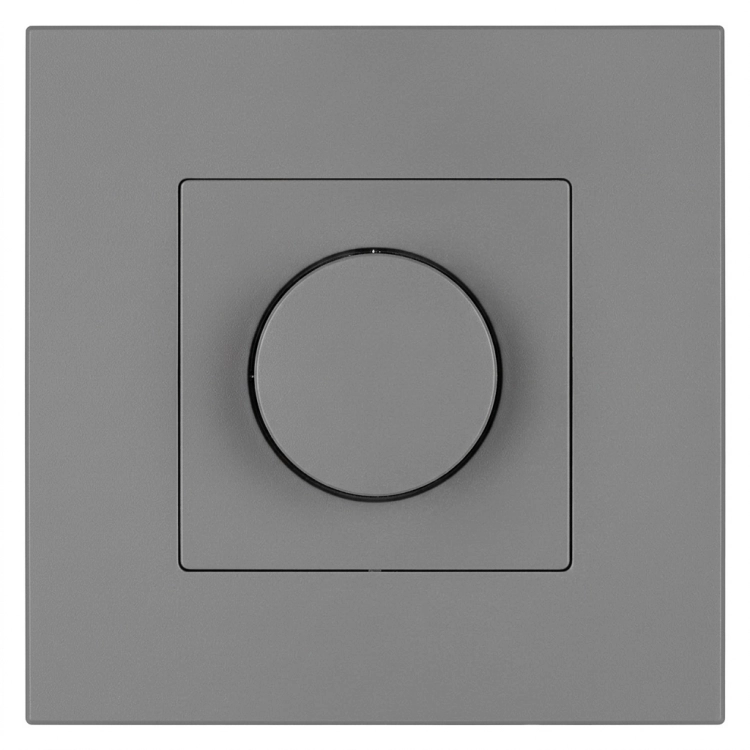 Întrerupător Dimmer Rotativ Pentru Lumină Din Plastic LINEA Gri MIUUN