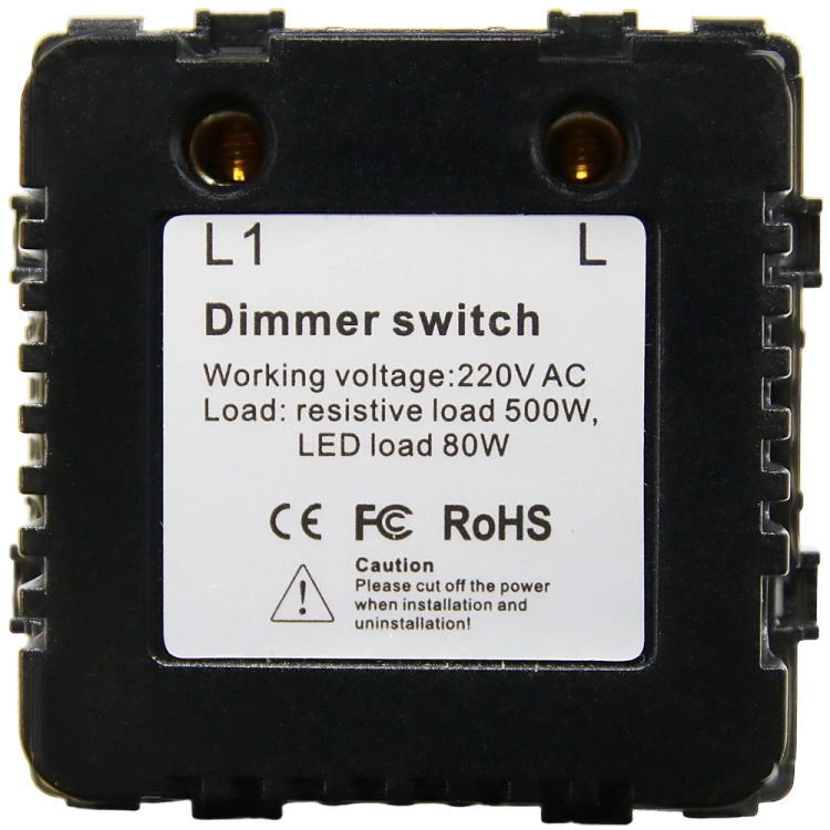 Întrerupător Dimmer Rotativ Pentru Lumină Din Plastic LINEA Gri MIUUN