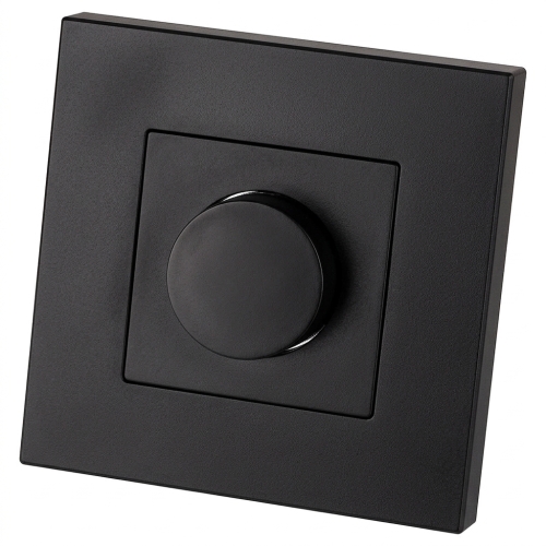 Întrerupător Dimmer Rotativ Pentru Lumină Din Plastic LINEA Negru MIUUN