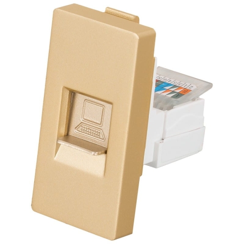 Modul Priză Computer RJ45 Cat 6 Aurie Pentru Rame