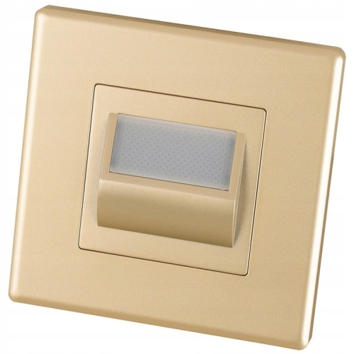Lampă LED De Pardoseală Scară Perete Aurie Set Cu Ramă PCV