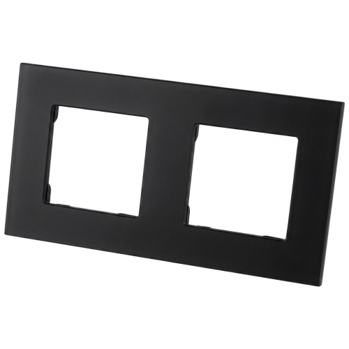 Ramă Din Sticlă Mată Dublă Neagră Verticală Orizontală Pentru Module MIUUN