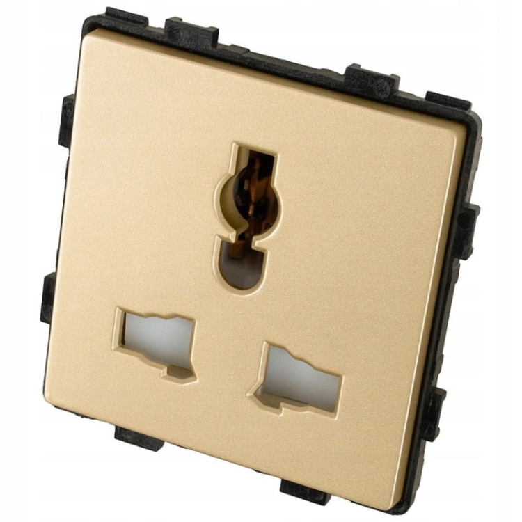 Modul Priză Universală PL UK US EU Electrică Aurie Pentru Rame