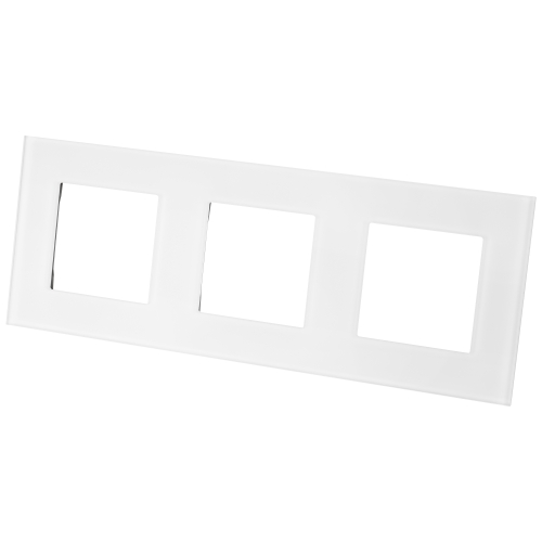 Ramă Din Sticlă Mată Triplă Albă Verticală Orizontală Pentru Module MIUUN