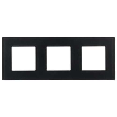 Ramă Din Sticlă Mată Triplă Neagră Verticală Orizontală Pentru Module MIUUN