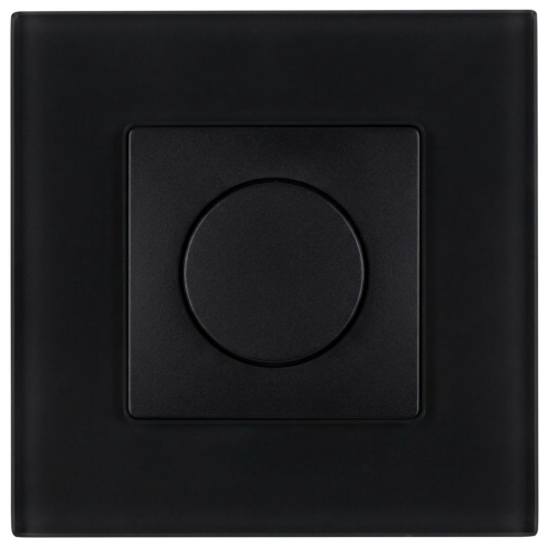 Întrerupător Dimmer Rotativ Pentru Lumină Din Sticlă Mată Negru MIUUN