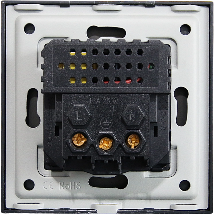 Priză Din Sticlă Mată Cu Pin De Împământare + Încărcător Dublu USB A+C 20W MIUUN
