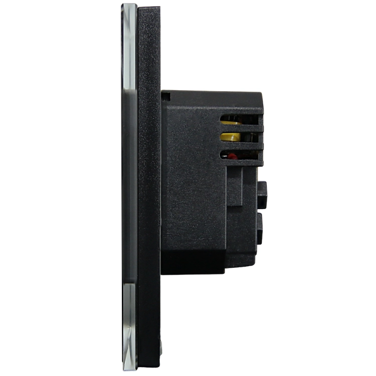 Priză Din Sticlă Mată Cu Pin De Împământare + Încărcător Dublu USB A+C 20W MIUUN