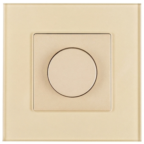 Întrerupător Dimmer Rotativ Pentru Lumină Din Sticlă Mată Auriu MIUUN