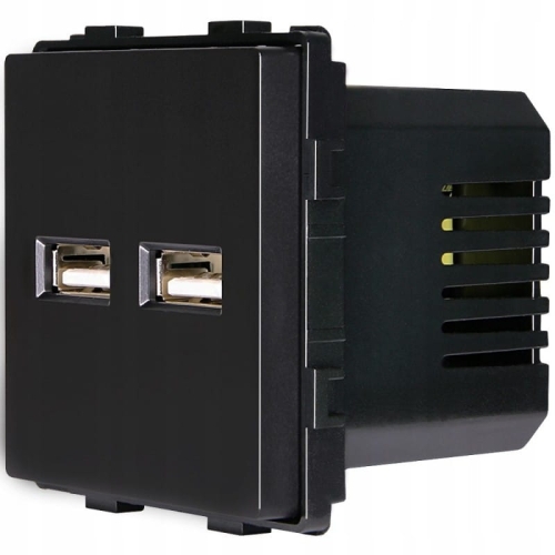 Modul Încărcător USB Dublu Tip A+A 3.1A Negru Pentru Rame MIUUN