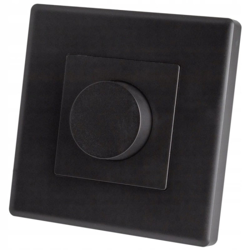 Întrerupător Dimmer De Lumină Mecanic Negru Set Cu Ramă Din PVC