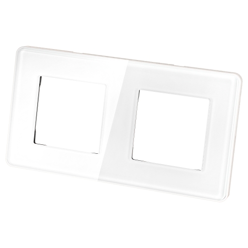 Ramă Din Sticlă Lucioasă Dublă Albă Verticală Orizontală Pentru Module MIUUN