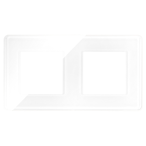 Ramă Din Sticlă Lucioasă Dublă Albă Verticală Orizontală Pentru Module MIUUN