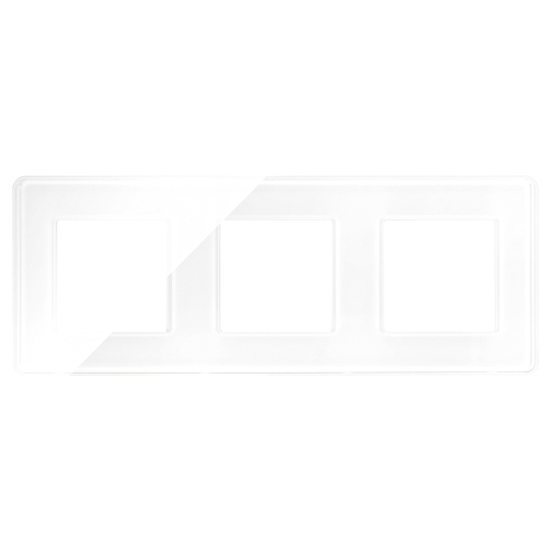 Ramă Din Sticlă Lucioasă Triplă Albă Verticală Orizontală Pentru Module MIUUN
