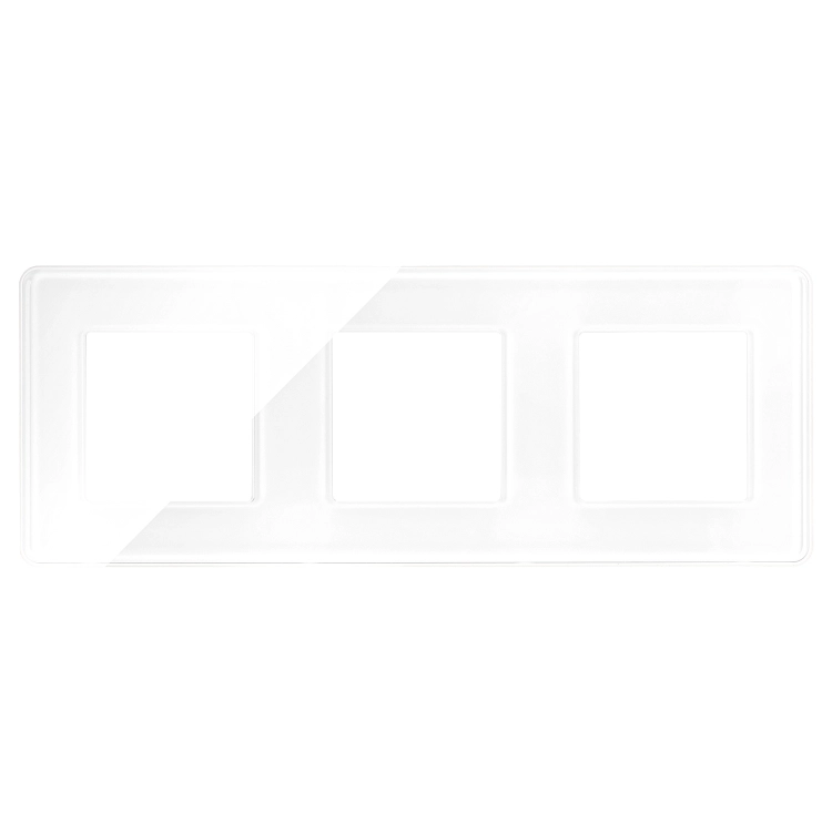 Ramă Din Sticlă Lucioasă Triplă Albă Verticală Orizontală Pentru Module MIUUN