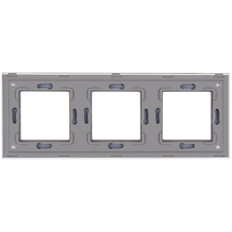Ramă Din Sticlă Lucioasă Triplă Albă Verticală Orizontală Pentru Module MIUUN