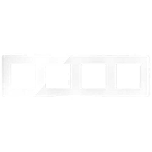 Ramă Din Sticlă Lucioasă Cvadruplă Albă Verticală Orizontală Pentru Module MIUUN
