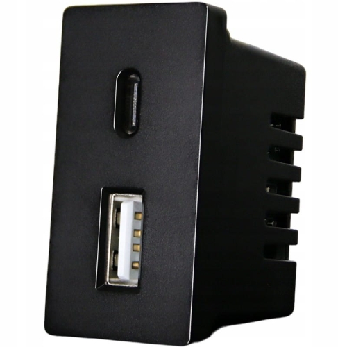 Modul Încărcător Priză 2 X USB A+C 20 WAT Pentru Rame