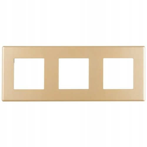 Ramă Triplă Din Plastic Aurie Pentru Module