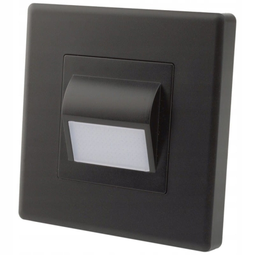 Lampă LED De Pardoseală Scară Perete Neagră Set Cu Ramă Din PVC