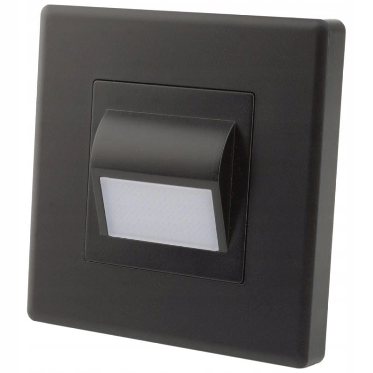 Lampă LED De Pardoseală Scară Perete Neagră Set Cu Ramă Din PVC