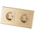 Priză Dublă Schuko Aurie Set Ramă PCV Dublă 2 X Priză