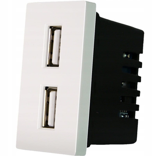 Modul Priză Dublă Încărcător USB 2.4A Pentru Rame