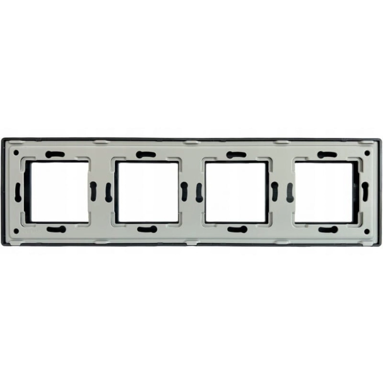 Ramă Cvadruplă Din Plastic Neagră Pentru Module MIUUN