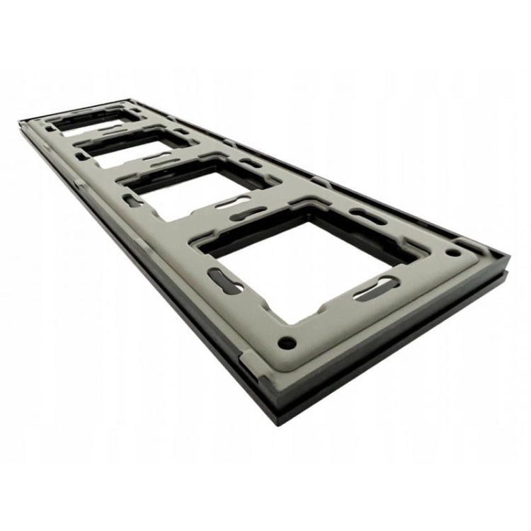 Ramă Din Aluminiu Cvadrublă Neagră Pentru Module MIUUN