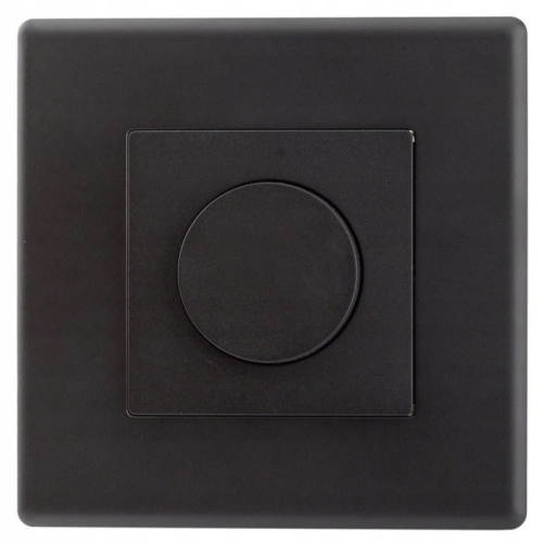Întrerupător Dimmer De Lumină Mecanic Negru Set Cu Ramă Din PVC