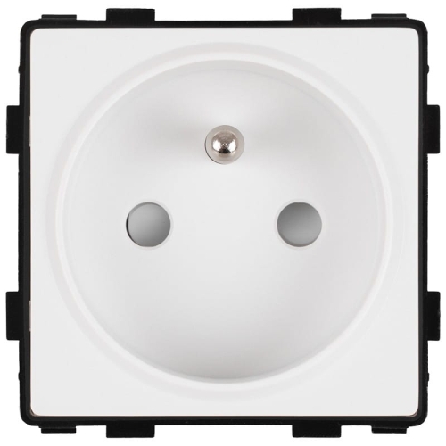 Modul Priză Cu Pin Simplă Albă Pentru Rame MIUUN