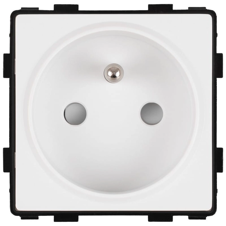 Modul Priză Cu Pin Simplă Albă Pentru Rame MIUUN
