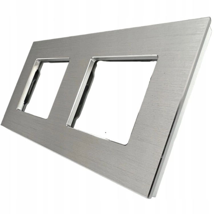 Ramă Din Aluminiu Dublă Argintie