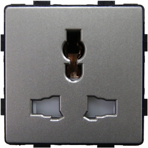Modul Priză Universală PL UK US EU Electrică Gri Pentru Rame